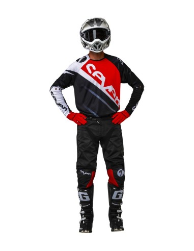 Camiseta Seven Rival Militant Jersey Red/Negro