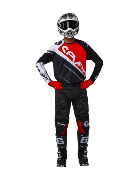 Camiseta Seven Rival Militant Jersey Red/Negro
