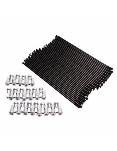 Kit 36 Radios reforzados negros con cabecillas...