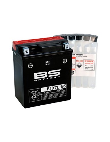 Bateria BS Battery YTX7L-BS / BTX7L-BS MF Type...