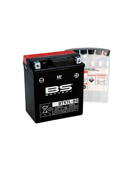 Bateria BS Battery YTX7L-BS / BTX7L-BS MF Type (con acido)