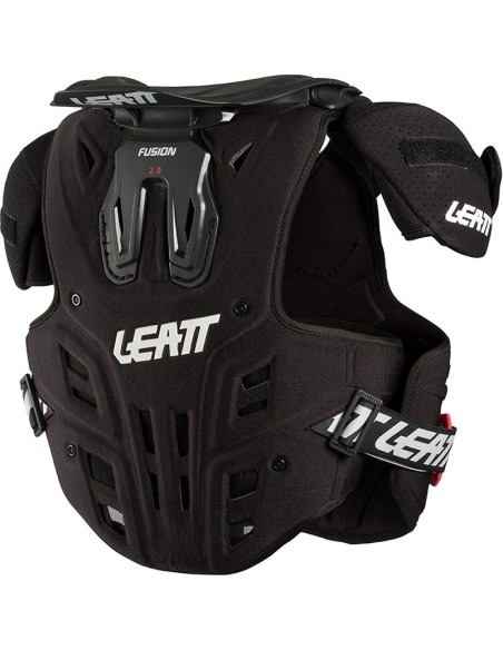 Peto & Collarín Leatt Fusión 2.0 Junior Negro