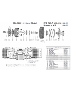 Embrague antirebote Suter KTM 450 EXC/EXCSIXDAYS 2008-2011 2