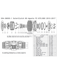 Embrague antirebote Suter MV-Agusta F3 675/800 2013-2018 2