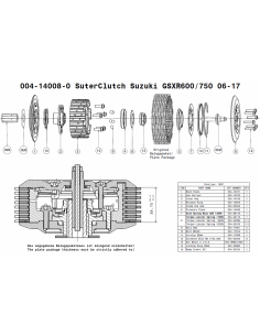 Embrague antirebote Suter Suzuki GSXR 600/750 2006-2017 2