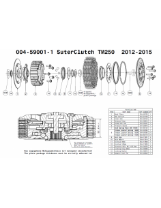 Embrague antirebote Suter TM 250 2012-2018 2