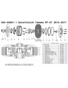 Embrague antirebote Suter Yamaha MT-07 /FZ-07/XSR700... 2