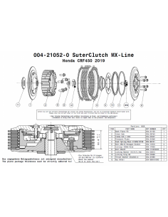 Embrague MX Line Suter Honda CRF450R 2019-2020 2