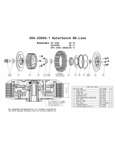 Embrague MX Line Suter Kawasaki KX450F 2006-2020 2