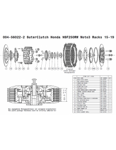 Embrague Suter Race (Starter Racks) Honda NSF 250RW Moto3... 2