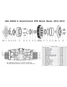 Embrague Suter Race (Starter Racks) KTM RC250R 2012-2013 2