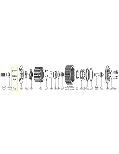 Recambio Suter - Tornillo Avellanado M6x20