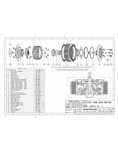 Embrague Suter Race (Starter Racks) Honda...