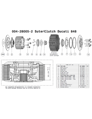Embrague antirebote Suter Ducati...