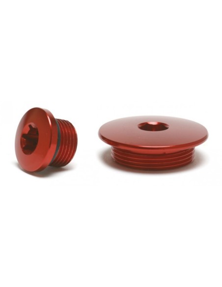 Tapon de Distribucion M14 x 150 BUD Color Rojo Honda CRF 150 2007-2017 + CRF 250 2004-2017 + CRF 450 2002-2017