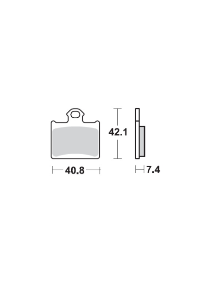 Pastilla de Freno Sinterizada Delta/Mino Husqvarna 65 CR 2011-2013 + Husqvarna TC 85 2014-2020 + 85 SX 2011-2020 (Traseras)