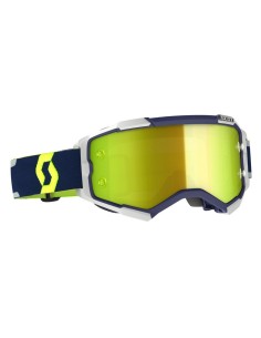 Gafa Scott Fury Azul/Gris Lente Amarillo Cromo WFS