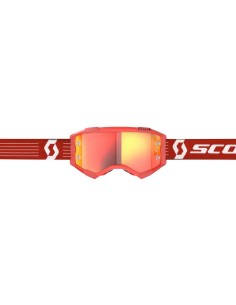 Gafa Scott Fury Rojo Brillante Lente Naranja Cromo WFS 2