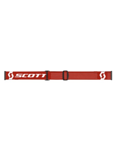 Gafa Scott Fury Rojo Brillante Lente Naranja Cromo WFS