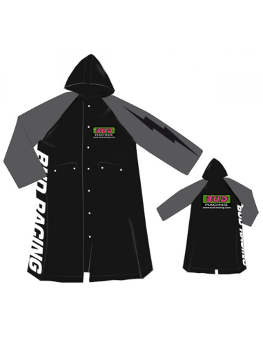 Chubasquero Impermeable Largo con Capucha BUD...