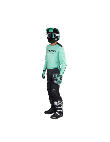 Camiseta Seven Rival Rampart Verde Menta/Negro...