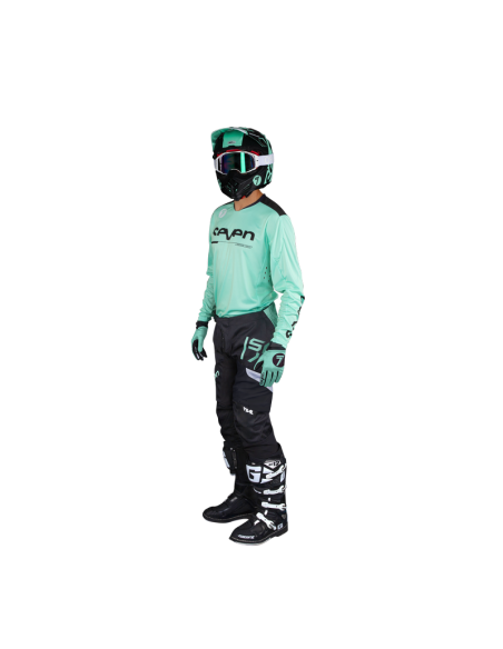 Camiseta Seven Rival Rampart Verde Menta/Negro (Mint/Black)