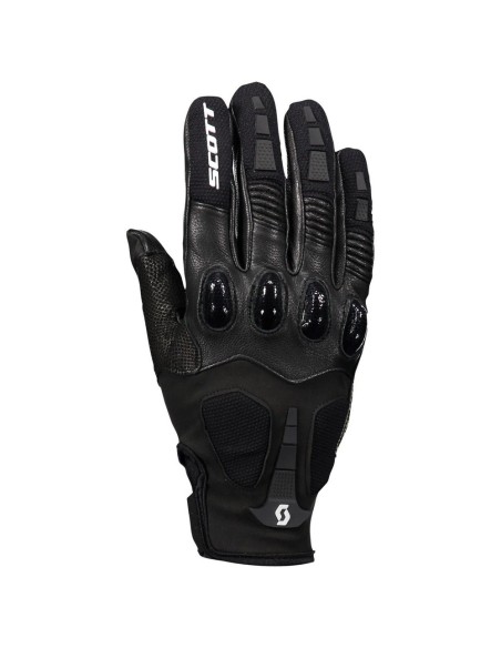 Par Guantes Scott Cuero Assault Pro color Negro/Blanco