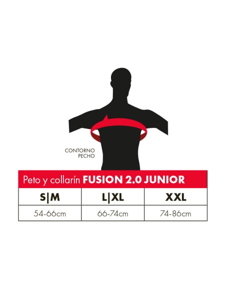 Peto & Collarín Leatt Fusión 2.0 Junior Negro