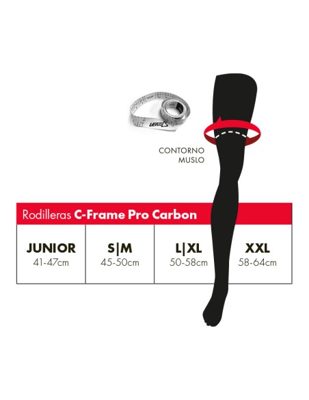 Rodilleras Leatt C-Frame Pro Carbon