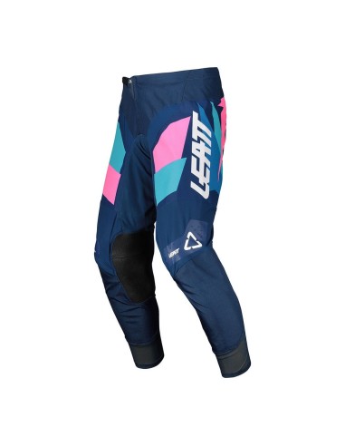 Pantalón Moto Leatt 4.5 Azul/Rosa