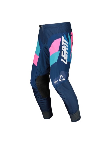 Pantalón Moto Leatt 4.5 Azul/Rosa