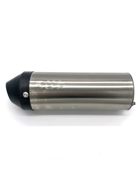 Recambio Silencioso de Aluminio Inoxidable HGS 85cc L=180mm (Sin Colector, Brida ni Adhesivos)