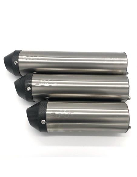 Recambio Silencioso de Aluminio Inoxidable HGS 250cc L=280mm (Sin Colector, Brida ni Adhesivos)