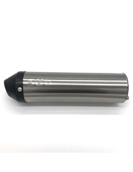 Recambio Silencioso de Aluminio Inoxidable HGS 125cc L=230mm (Sin Colector, Brida ni Adhesivos)