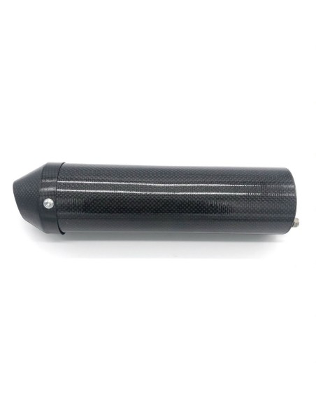 Recambio Silencioso de Carbono HGS 125cc L=230mm (Sin Colector, Brida ni Adhesivos)