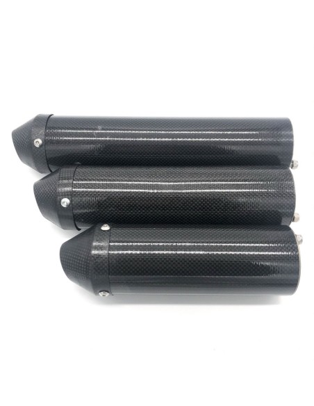 Recambio Silencioso de Carbono HGS 125cc L=230mm (Sin Colector, Brida ni Adhesivos)