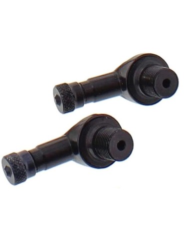 Valvula de Neumático 90º Aluminio Negro 11,3mm JMP