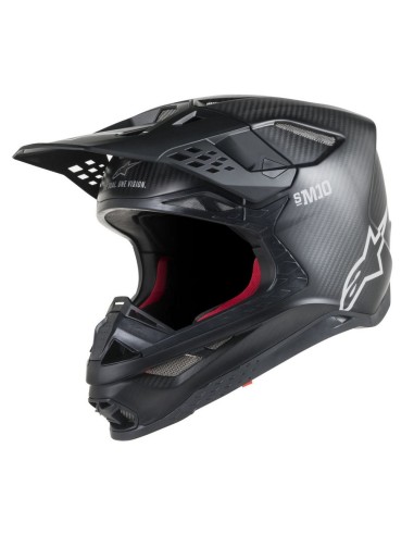 Casco Alpinestars Supertech M10 Solid MX Carbono