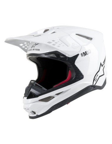 Casco Alpinestars Supertech M10 Solid MX Blanco