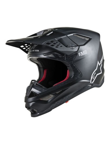Casco Alpinestars Supertech M8 Solid MX Negro Mate