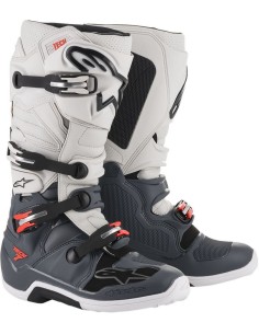 Bota Alpinestars Tech 7 Negro/Gris/Rojo/Blanco