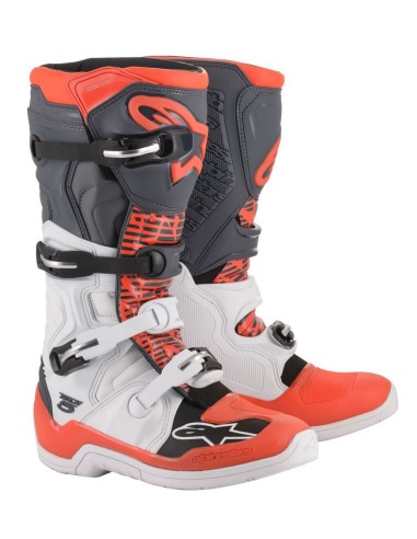 Bota Alpinestars Tech 5 Blanco/Negro/Naranja