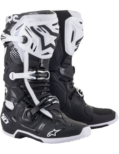 Bota Alpinestars Tech 10 Negro/Blanco