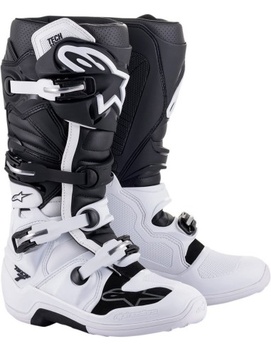 Bota Alpinestars Tech 7 Blanco/Negro