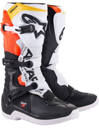 Bota Alpinestars Tech 3 Negro/Blanco/Rojo...