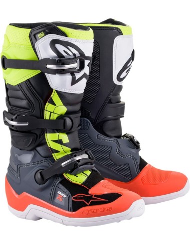Bota Alpinestars Tech 7S Youth Negro/Amarillo...