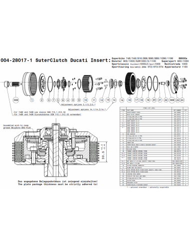 Embrague antirebote Suter Ducati Superbike...