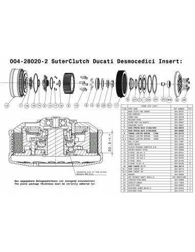 Embrague antirebote Suter Ducati Desmocedici