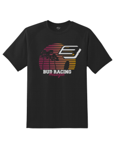 Camiseta Manga Corta Bud Racing Sunset Negro