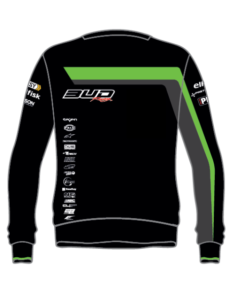 Sudadera Infantil Staff Bud Racing 2018 Verde/Negro